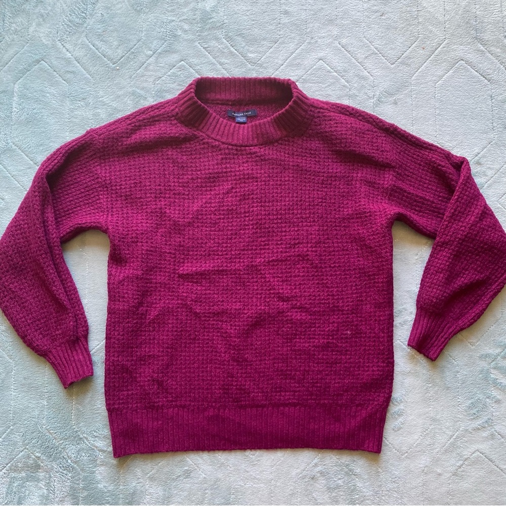 American Eagle Plum Knit Sweater